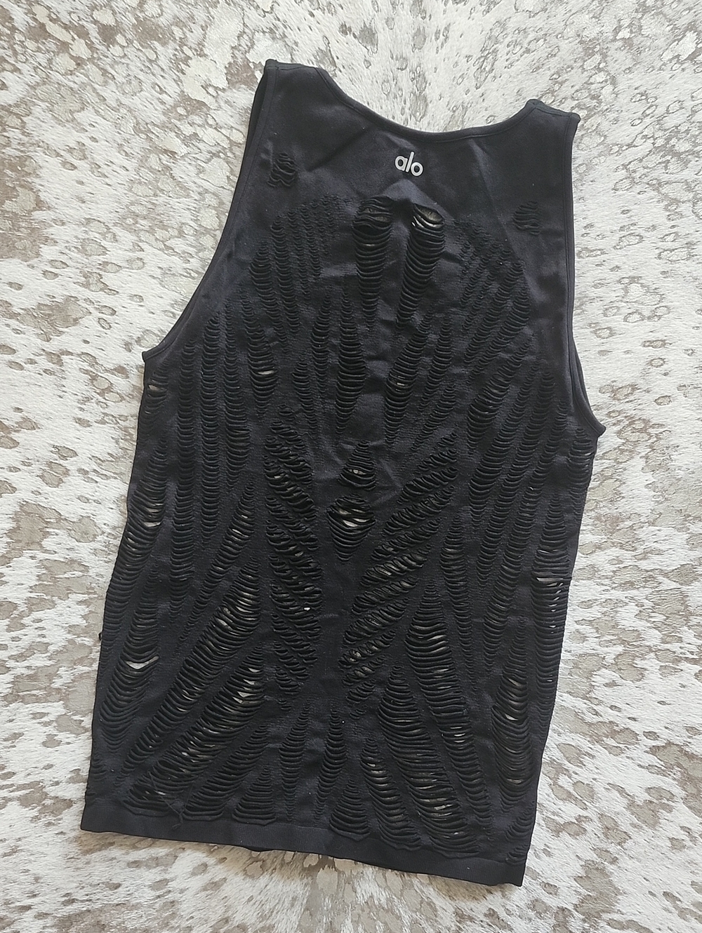 Alo Vixen Yoga Tank Top SzL Black - Picture 6 of 6